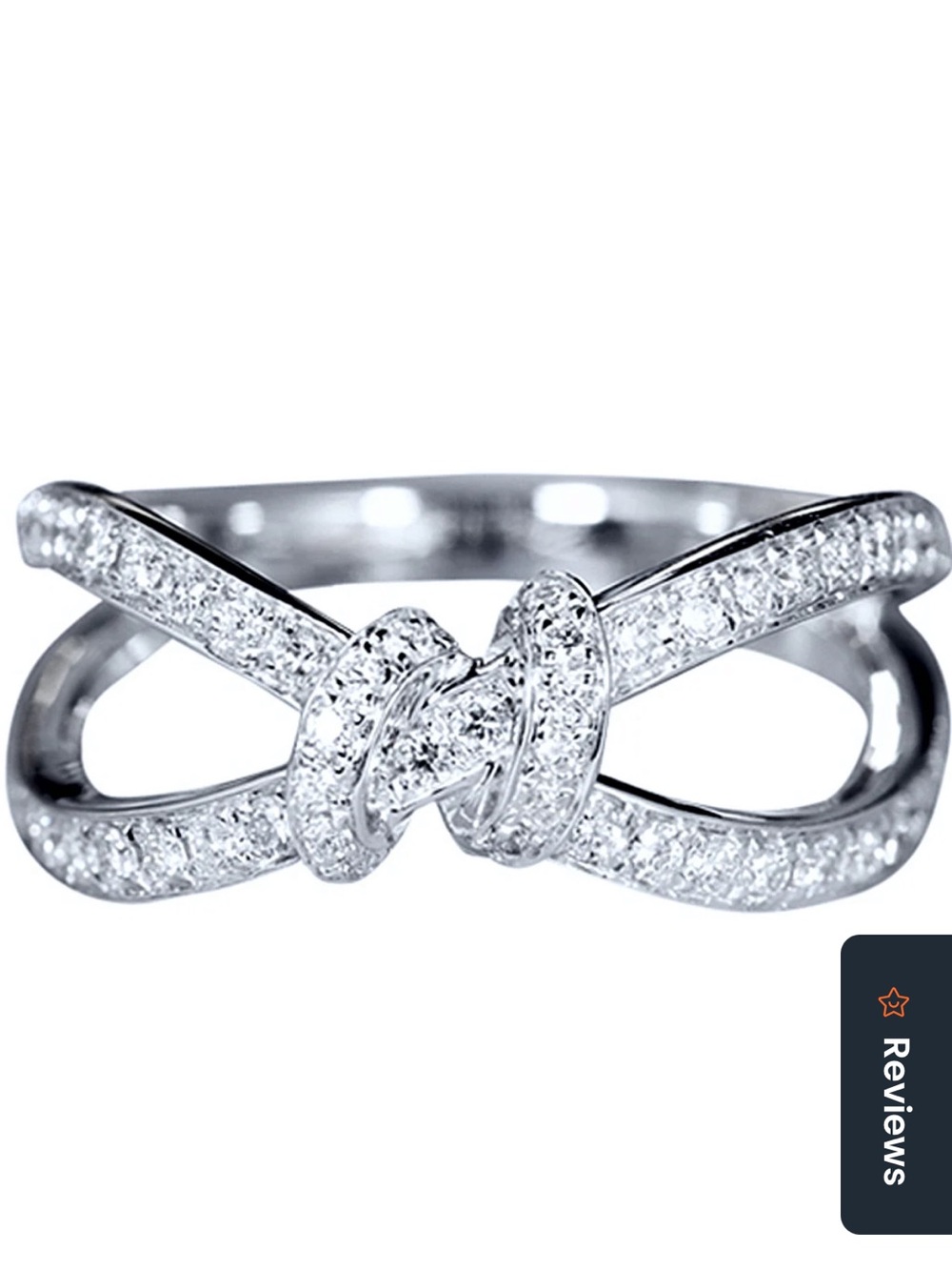 Infinity Love Knot Ring Silver Ring
